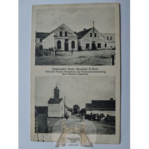 Dobieszowice near Prudnik, store, street, 1941