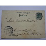 Nysa, Neisse, litografia, 1898