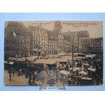 Wrocław, Breslau, Market Square, Christmas market, 1903