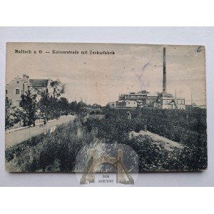 Malczyce, Maltsch u Środy Śląské, cukrovar, kolem roku 1924