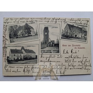 Cesarzowice pri Środa Śląska, kostol, zámok, škola, 1906