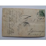 Prusice, Prausnitz, villa. Private postcard, ca. 1909