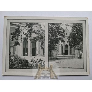 Piskorzyna near Wołów, church, interesting postmark, 1942