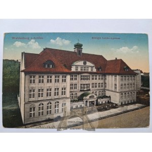 Wałbrzych, Waldenburg, high school, 1914