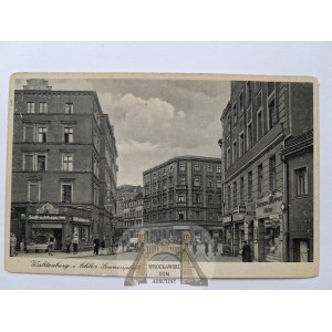 Wałbrzych, Waldenburg, Kościuszkiho ulica, okolo roku 1940