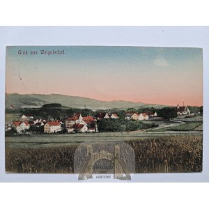 Ostroszowice near Dzierżoniów, panoramic view, 1910