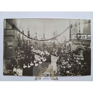 Ząbkowice Śląskie, Frankenstein, procession, May 21, 1910, private postcard