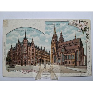 Legnica, Liegnitz, litografia, 1900