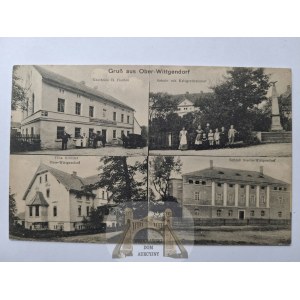 Witków near Chojnów, palace, villa, inn, school, 1914