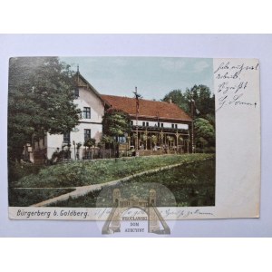 Złotoryja, Goldberg, restauracja Burgerberg, 1906