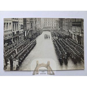 Głogów, Glogau, Soldiers in the Market Square, 1914