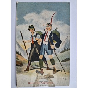 Kłodzko Valley, Glatzer Mountains, humor, ca. 1920