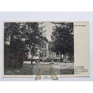 Kudowa Zdrój, Dr. Schmidt's sanatorium, ca. 1938