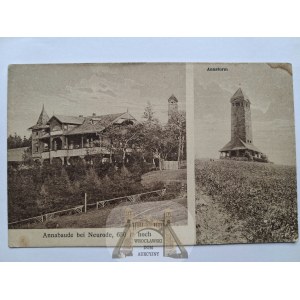 Nowa Ruda, Hora sv. Anny, vyhliadková veža, okolo roku 1925
