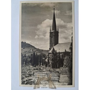 Nowa Ruda, Neurode, Słupiec, église, cimetière, vers 1930