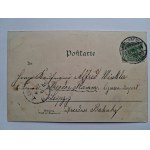 Jelenia Góra, Hirschberg, lithograph, 1898