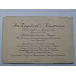 Karpacz, Krummhubel, Dr. Ziegelroth's Sanatorium, advertisement, ca. 1920