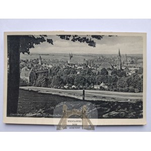 Lwówek Śląski, Lowenberg, panorama, ca. 1940 (sent after 1945)