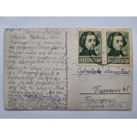 Lwówek Śląski, Lowenberg, panorama, ca. 1940 (sent after 1945)