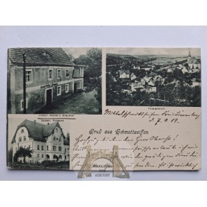 Pławna Górna near Lubomierz, Lwówek Śląski, post office, brewery, 1919