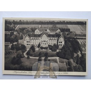 Gryfów Śląski, Greiffenberg, a sanatorium as seen from the air, ca. 1920
