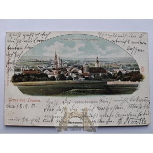 Lubań, Lauban, panorama, 1901