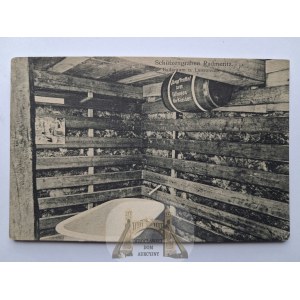 Radomierzyce near Zgorzelec, a bathroom in the trenches, ca. 1916
