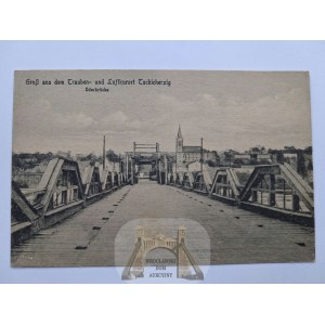 Cigacice, Tschichertzig, bridge over the Oder, ca. 1920