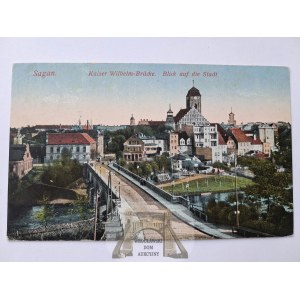 Żagań, Sagan, panorama, 1915