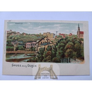 Gubin, Guben, litografia, okolo roku 1900