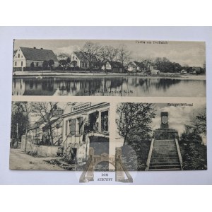 Kostrzyn, Sarbinowo, ulica, pomnik, ok. 1910