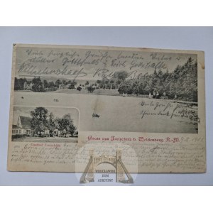 Dobiegniew, Woldenberg, restauracja Freischutz, 1901