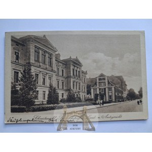 Piła, Schneidemuhl, Friedrichstrasse, court, 1925