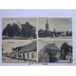 Skrzatusz near Piła, church, school, street, 1927