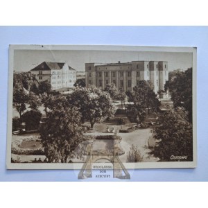 Ostrów Wielkopolski, Ostrowo, modernistyczny budynek, park 1942