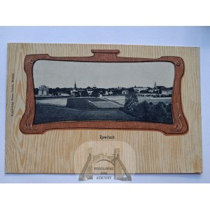 Rawicz, Rawitsch, panorama, Art Nouveau vignette, ca. 1900