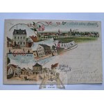 Bralin near Kępno, Kampen, lithograph, 4 views, 1900