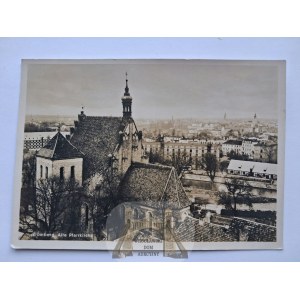 Bydgoszcz, Bromberg, farský kostol, okolo roku 1940