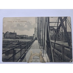 Toruń, Thorn, bridge, view from the bridge, ca. 1915
