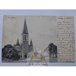 Szubin near Nakło, church, 1905