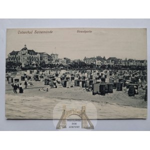 Świnoujście, Swinemünde, beach, ca. 1910