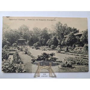 Kołobrzeg, Kolberg, giardino termale, 1918