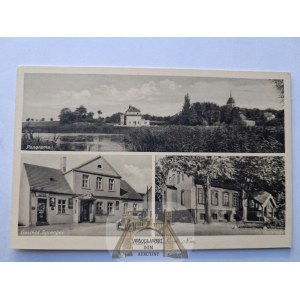 Stare Objezierze k. Gryfino, pałac, gospoda, ok. 1930