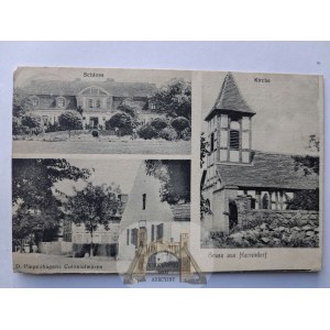 Chłopowo bei Myślibórz, Schloss, Geschäft, Kirche, 1906