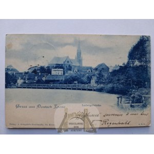 Wałcz, Deutsch Krone, panoráma, 1900