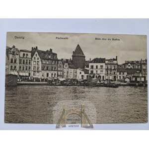 Danzica, Danzig, Mercato del pesce, 1915 circa