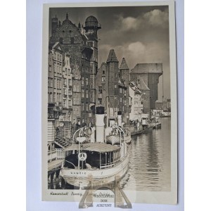 Gdańsk, Danzig, Długie Pobrzeże, statki 1941