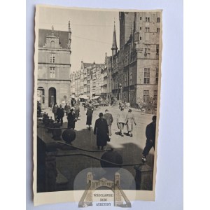 Gdańsk, Danzig, Długa Street, people, ca. 1930