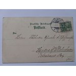 Sopot, Zoppot, litografia, 3 widoki 1901