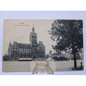Słupsk, Stolp, radnice, 1917